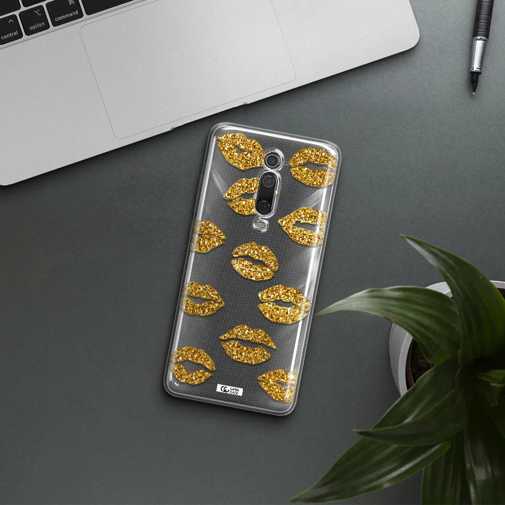 Glitter Lips Xiaomi Mi 9T Clear TPU Case