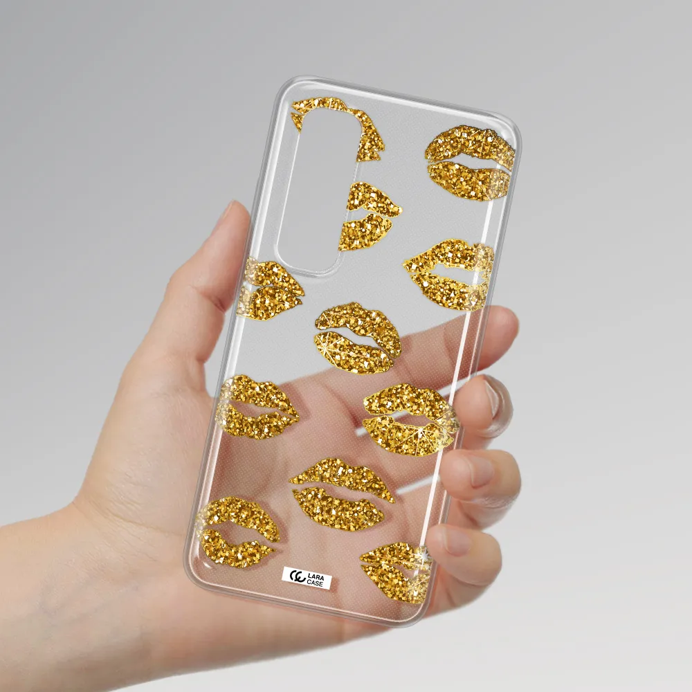 Glitter Lips Xiaomi Mi Note 10 Lite Clear TPU Case