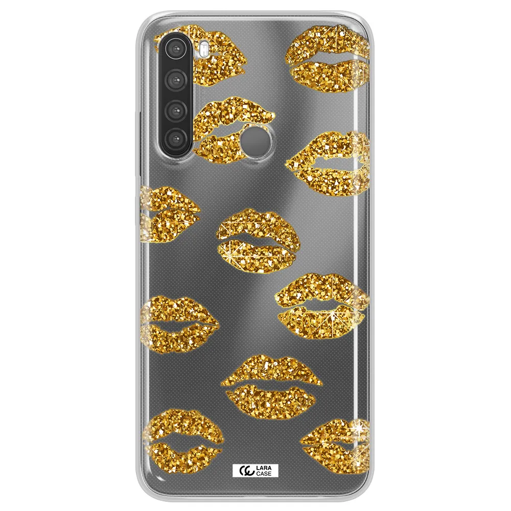 Glitter Lips Xiaomi Note 8 Clear TPU Case