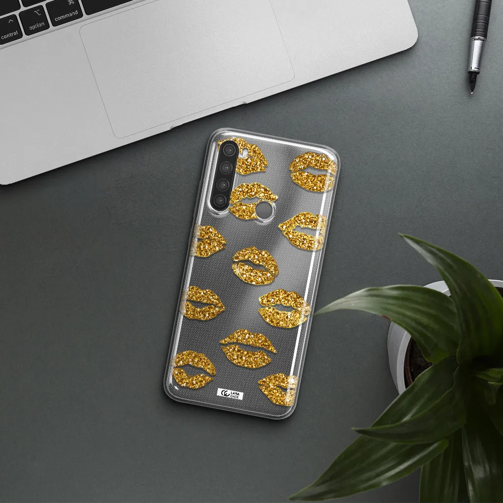 Glitter Lips Xiaomi Note 8 Clear TPU Case