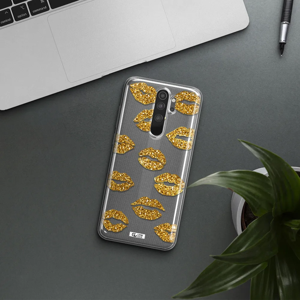 Glitter Lips Xiaomi Note 8 Pro Clear TPU Case