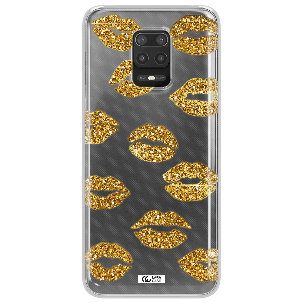 Glitter Lips Xiaomi Note 9S Clear TPU Case