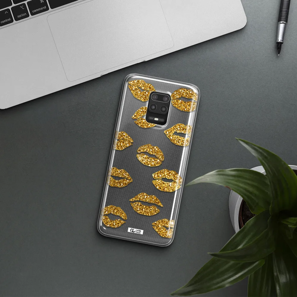 Glitter Lips Xiaomi Note 9S Clear TPU Case