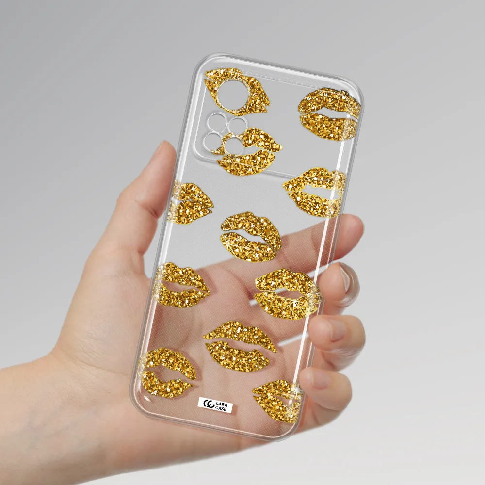 Glitter Lips Xiaomi Poco X4 Pro Clear TPU Case