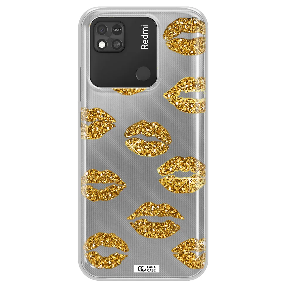Glitter Lips Xiaomi Redmi 10A Clear TPU Case