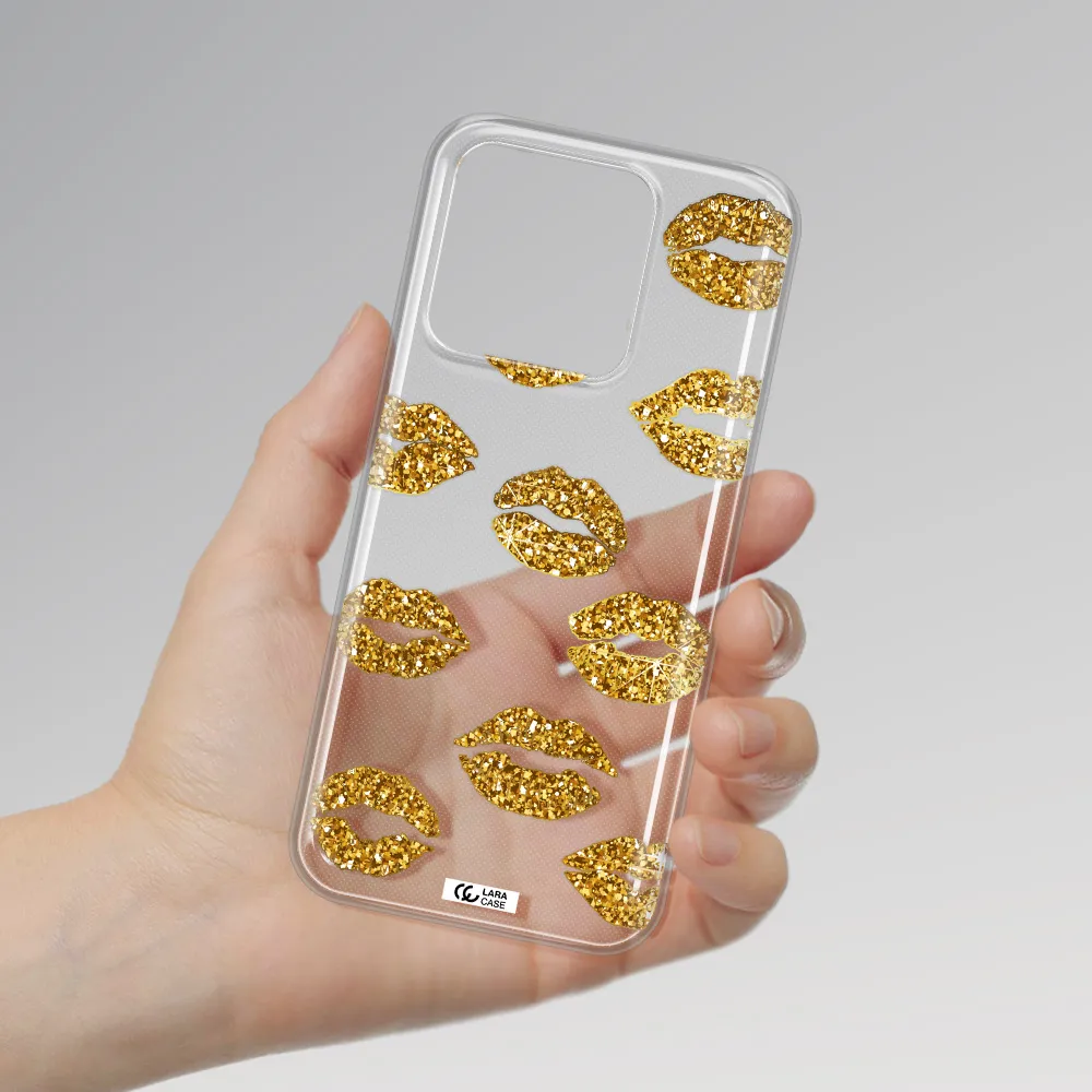 Glitter Lips Xiaomi Redmi 10A Clear TPU Case