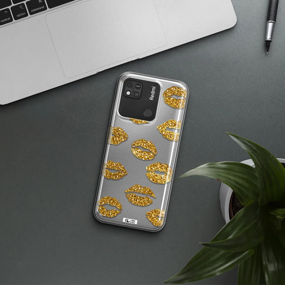 Glitter Lips Xiaomi Redmi 10A Clear TPU Case
