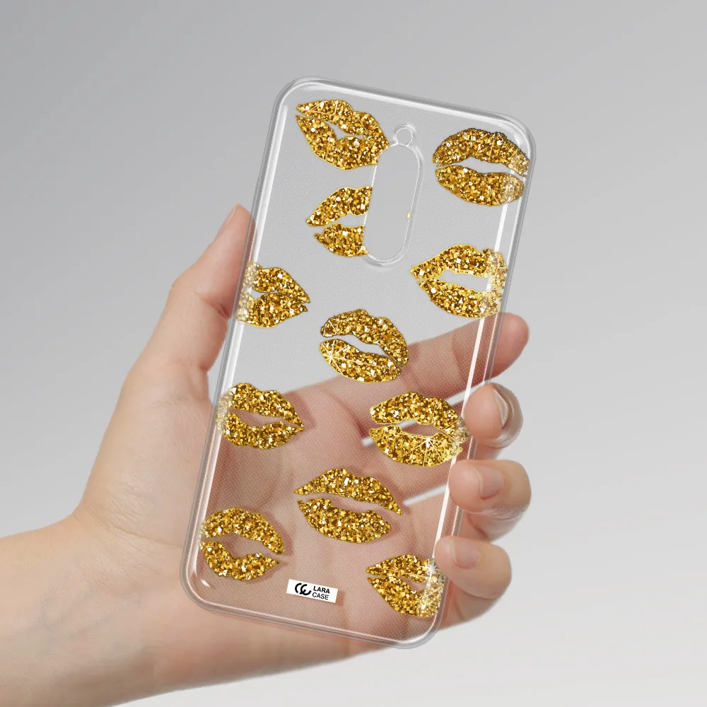 Glitter Lips Xiaomi Redmi 8 Clear Tpu Case