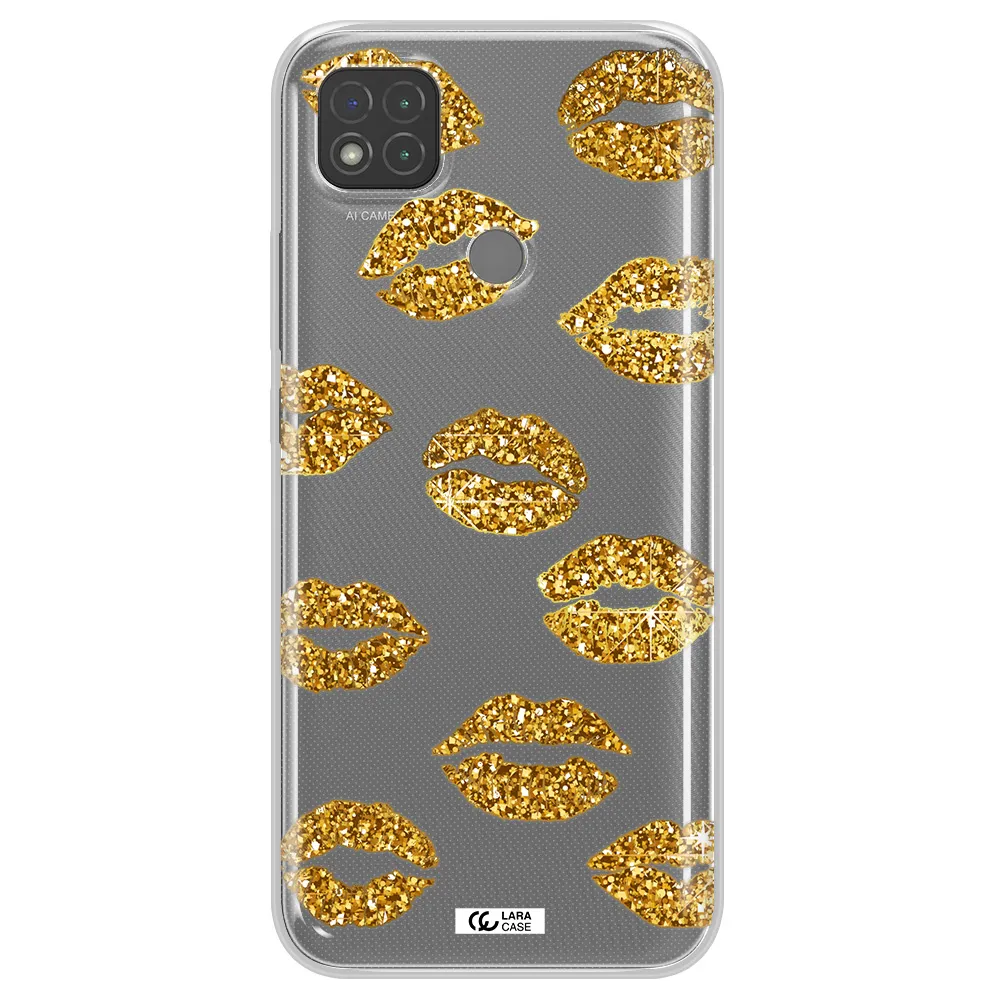 Glitter Lips Xiaomi Redmi 9C Clear TPU Case