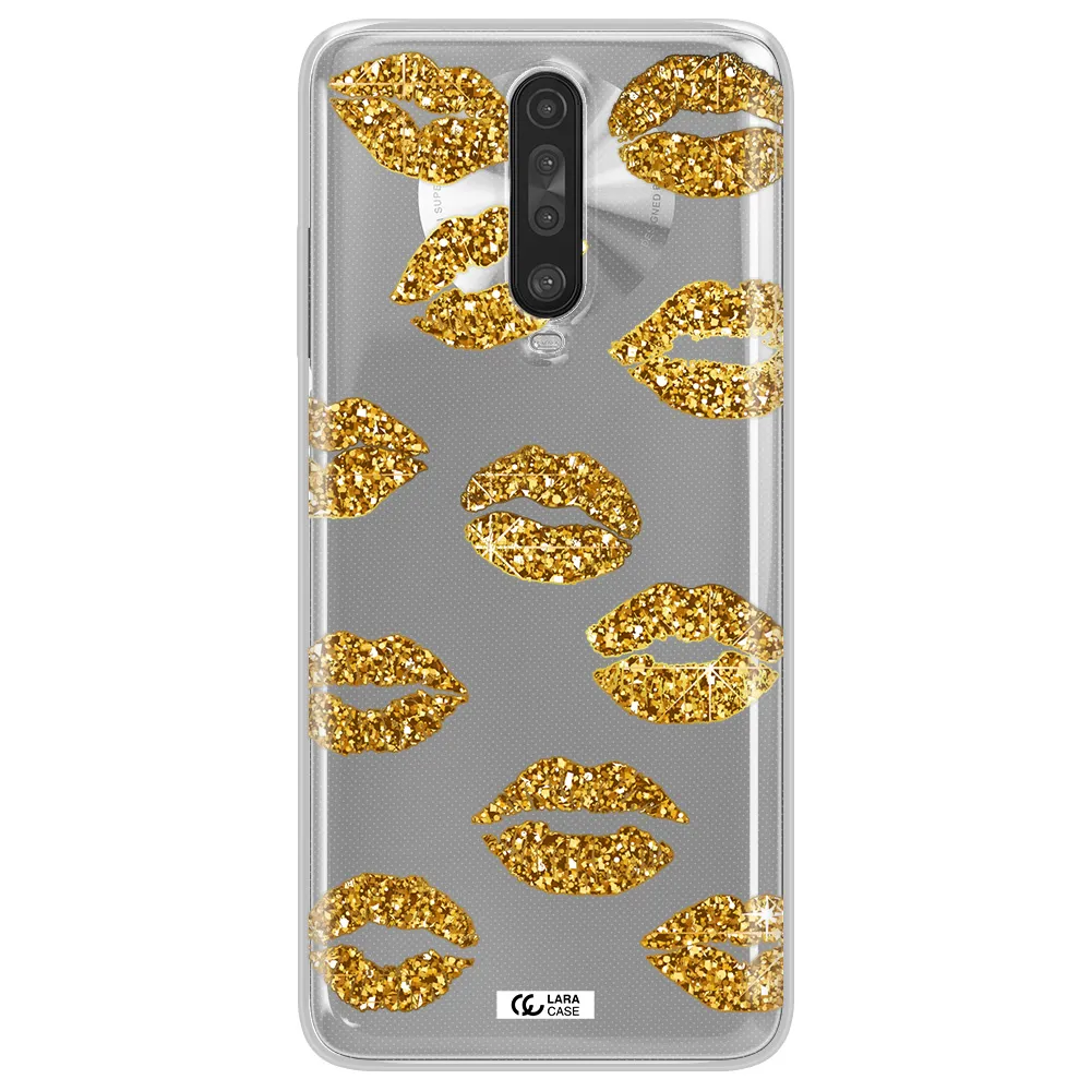 Glitter Lips Xiaomi Redmi K30 Clear TPU Case