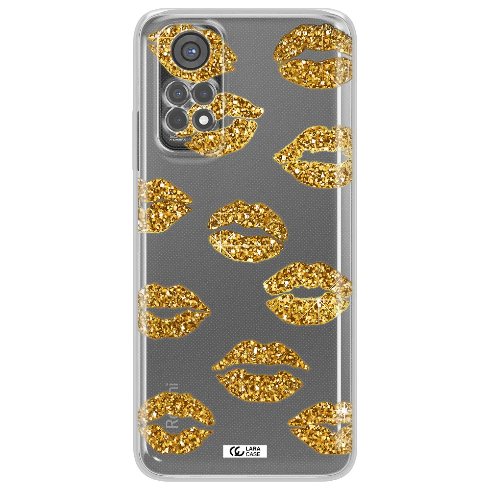Glitter Lips Xiaomi Redmi Note 11S Clear Tpu Case