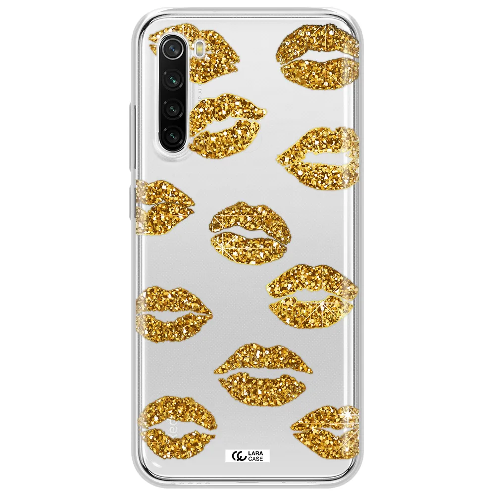 Glitter Lips Xiaomi Redmi Note 8T Clear Tpu Case