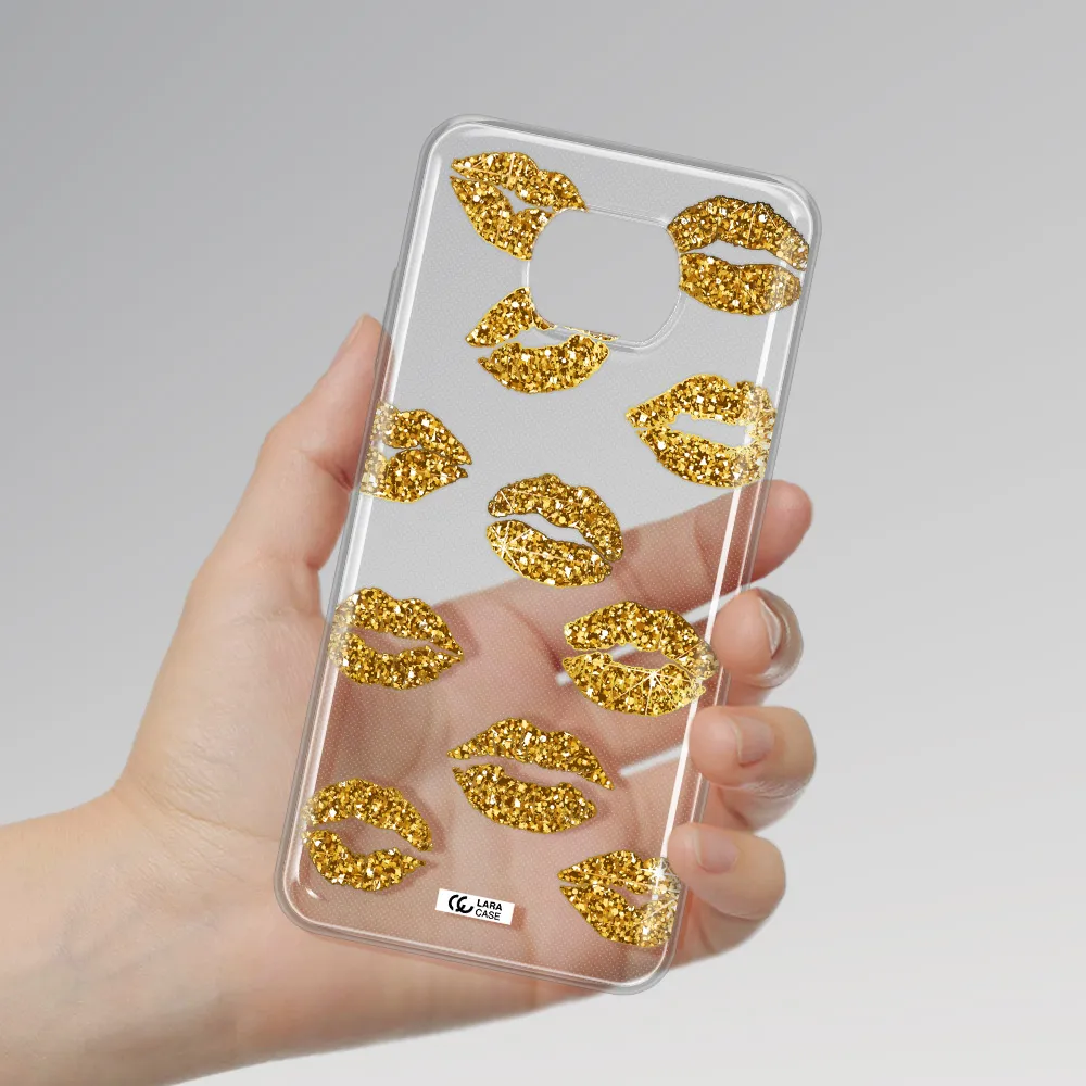 Glitter Lips Xiaomi Redmi Note 9T Clear Tpu Case