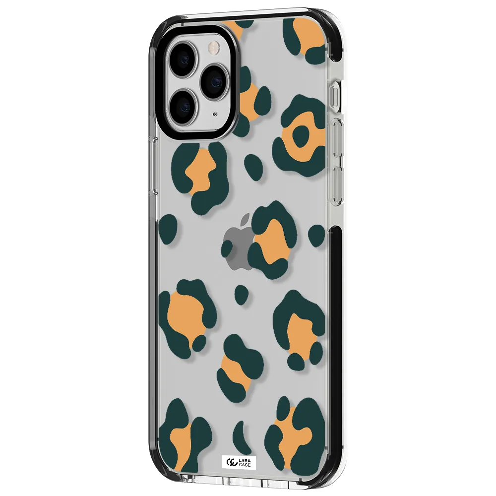 Toon Leopard Apple iPhone 11 pro impact black border Case