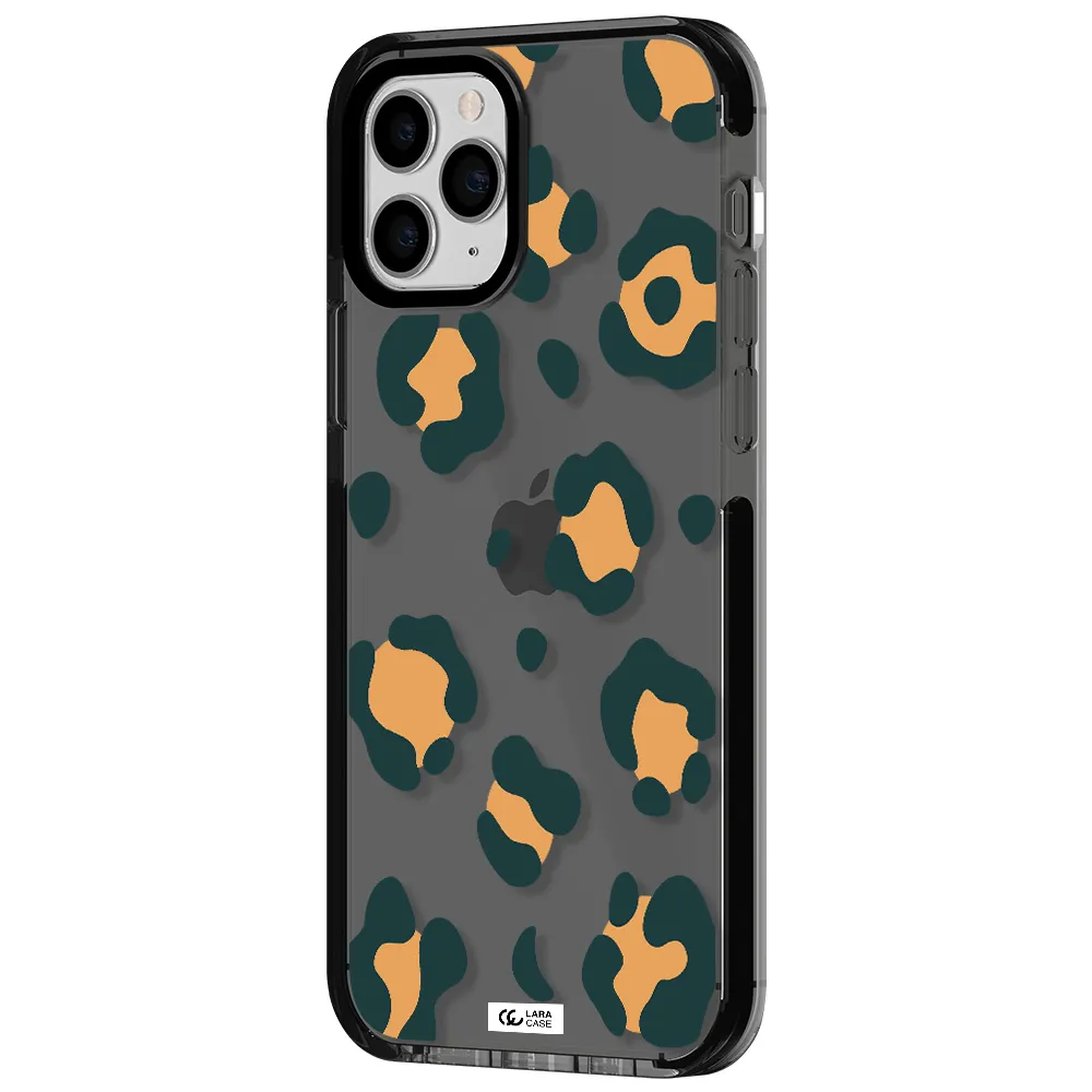 Toon Leopard Apple iPhone 11 pro impact Smoke Black Case