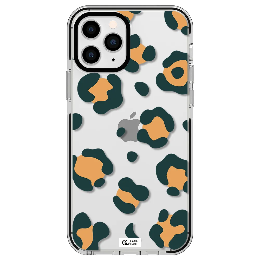 Toon Leopard Apple iPhone 11 pro max impact black border Case