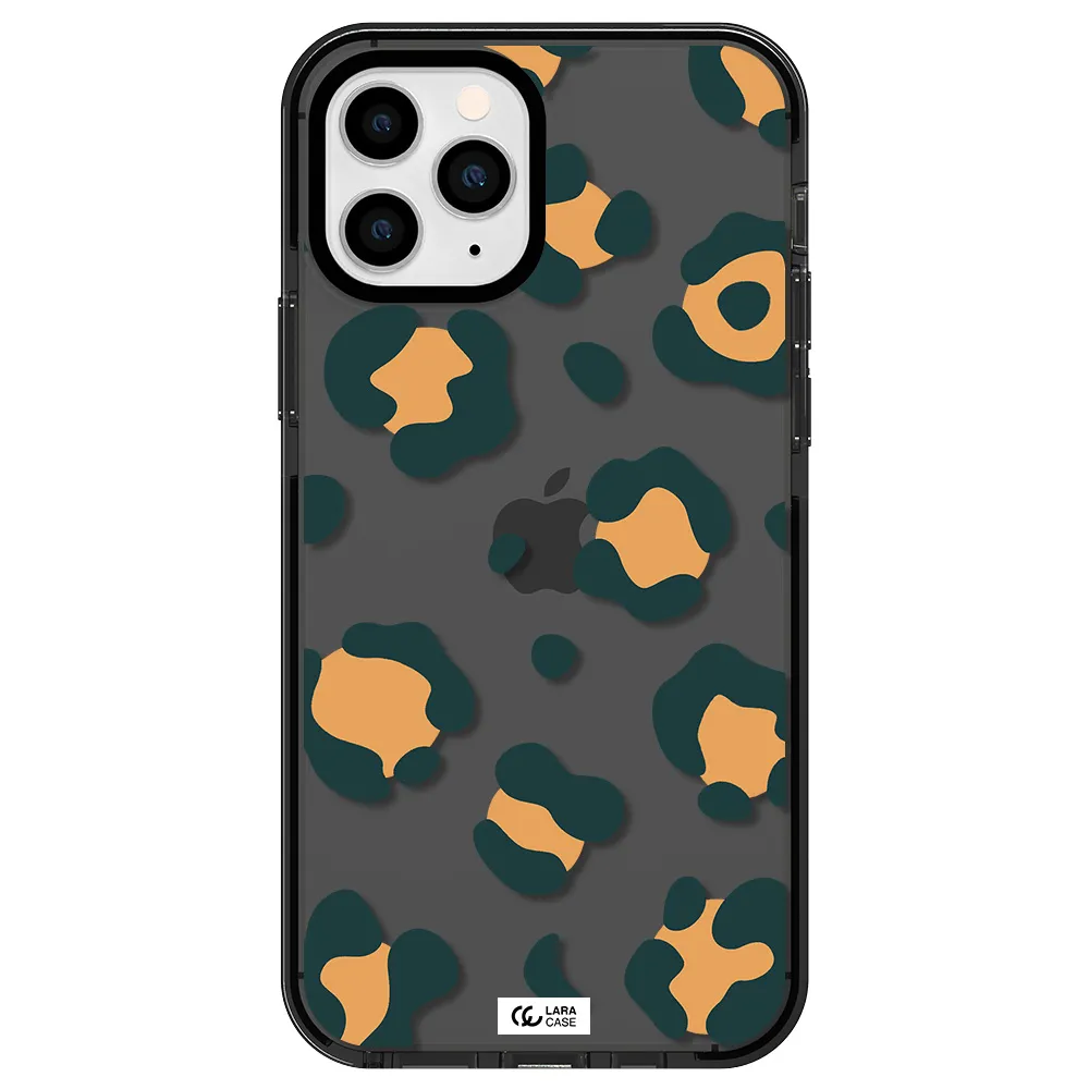 Toon Leopard Apple iPhone 11 pro max impact Smoke Black Case