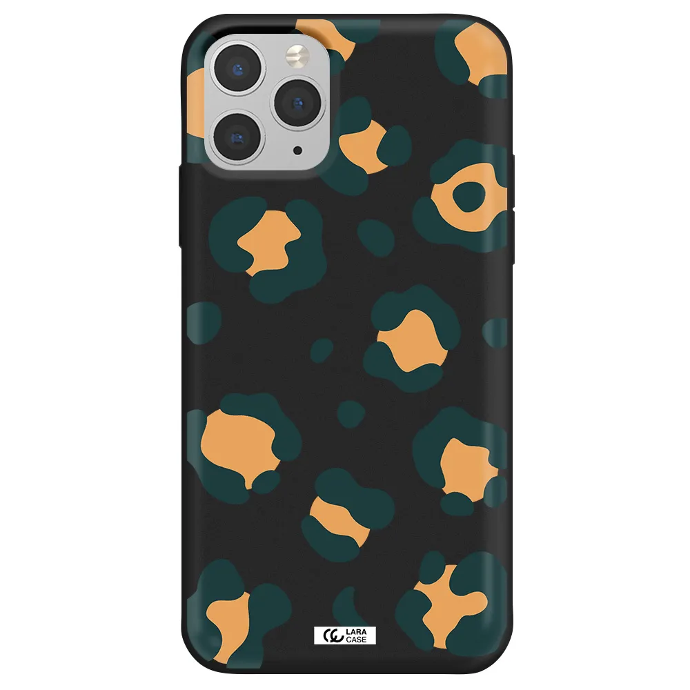 Toon Leopard Apple iPhone 11 pro max Silicone black Case
