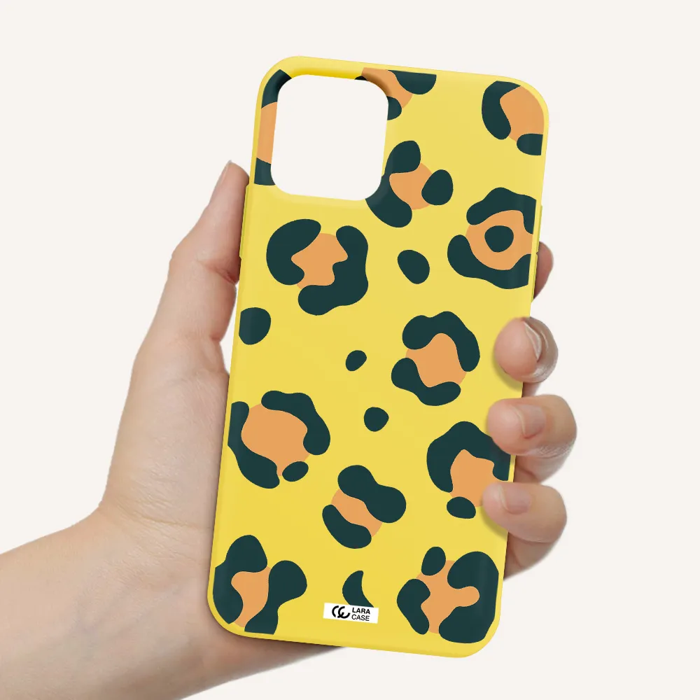 Toon Leopard Apple iPhone 11 pro max Silicone canary yellow Case