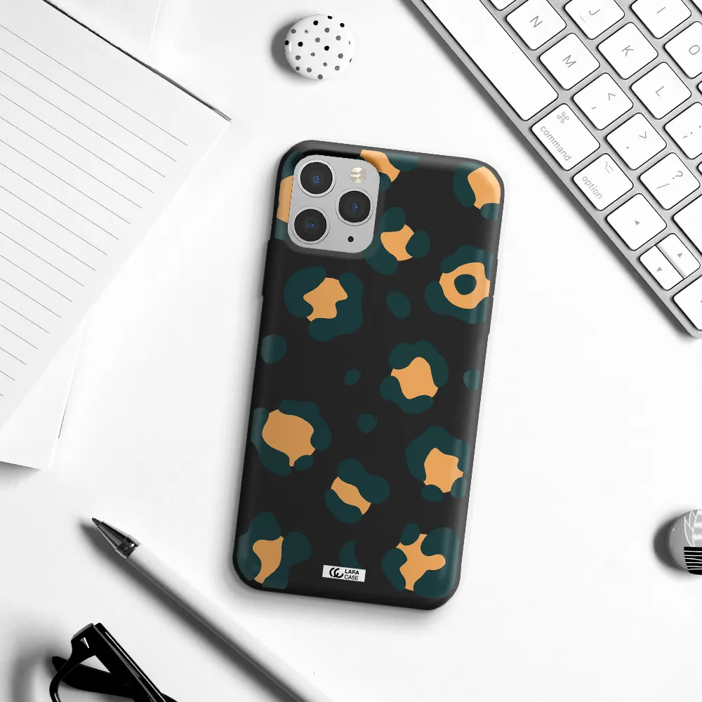 Toon Leopard Apple iPhone 11 pro Silicone black Case