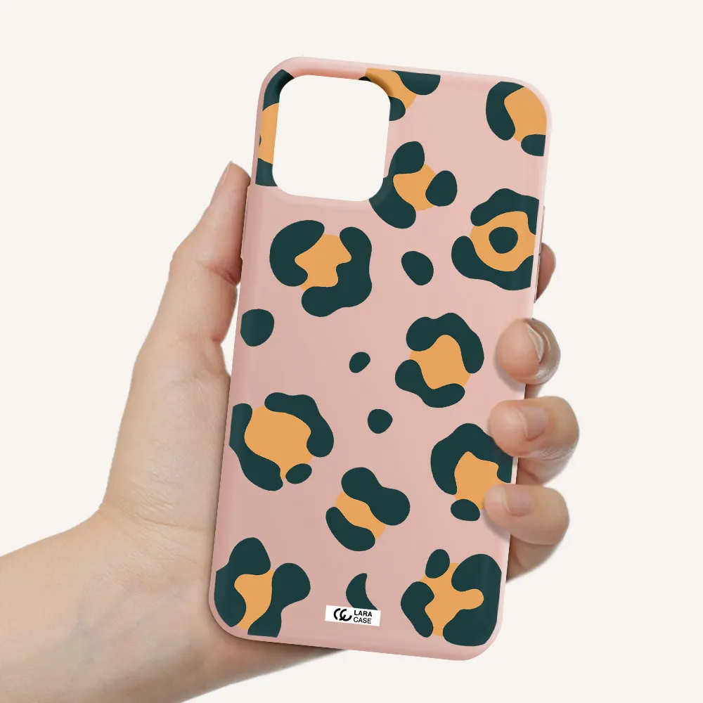 Toon Leopard Apple iPhone 11 pro Silicone pastel pink Case