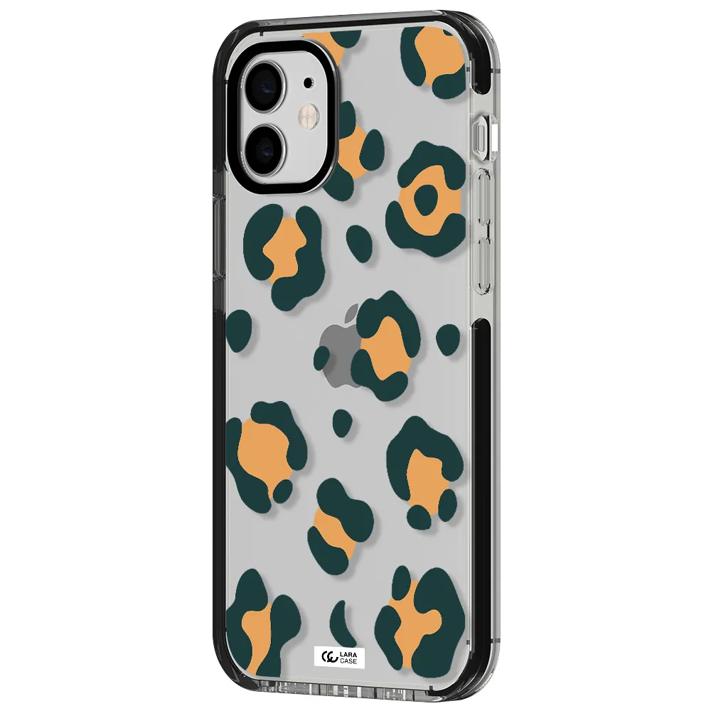 Toon Leopard Apple iPhone 12 impact black border Case