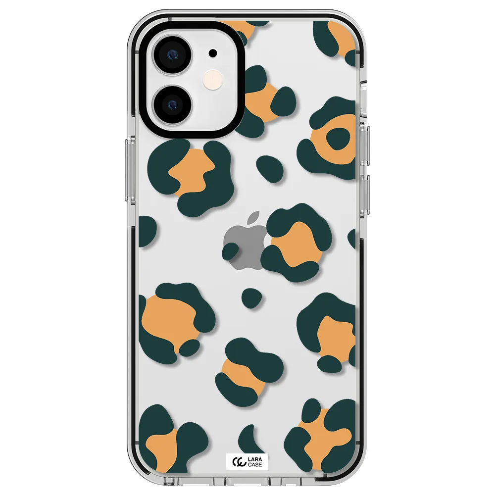 Toon Leopard Apple iPhone 12 mini impact black border Case