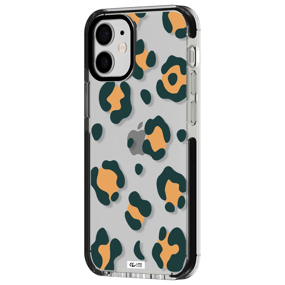 Toon Leopard Apple iPhone 12 mini impact black border Case
