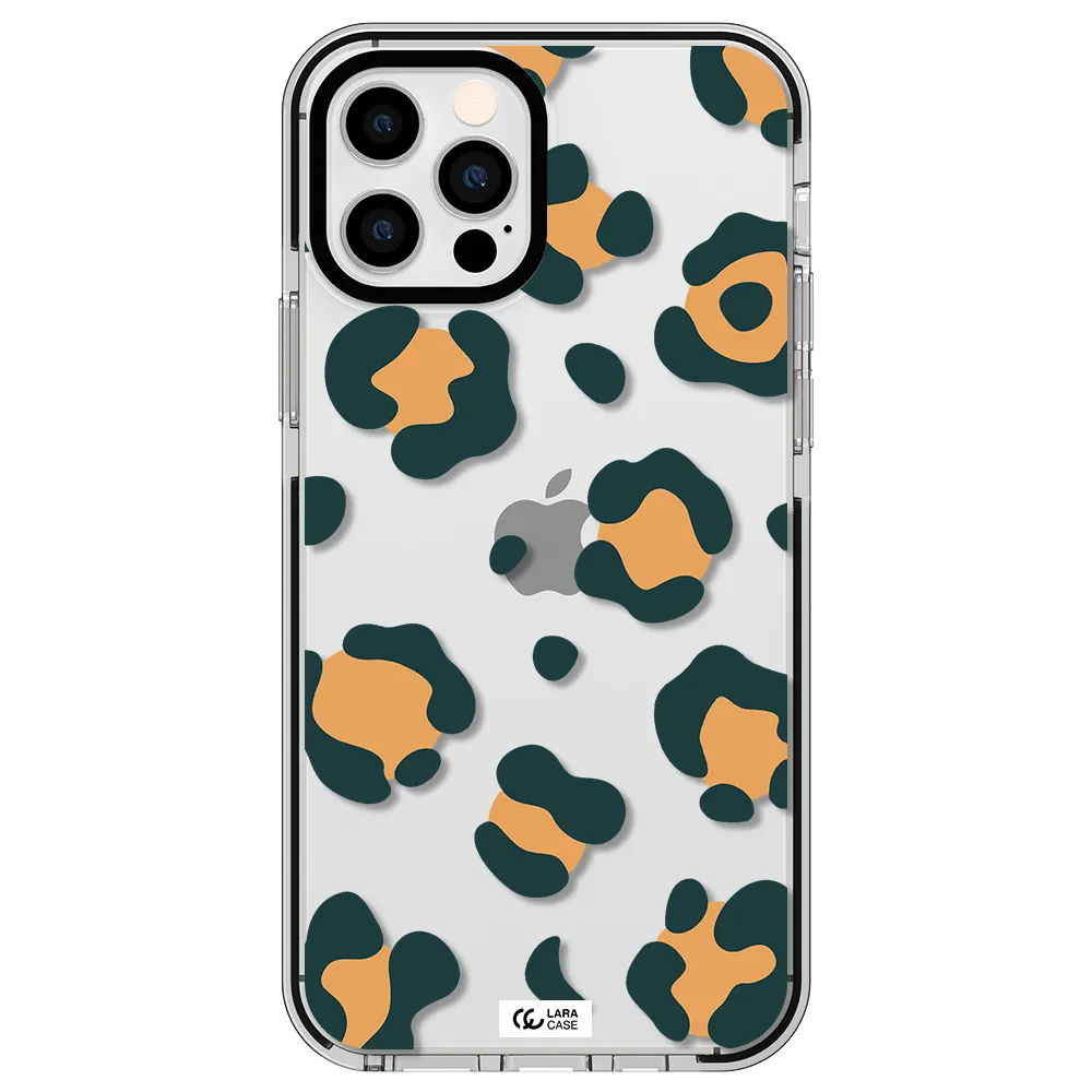 Toon Leopard Apple iPhone 12 pro impact black border Case