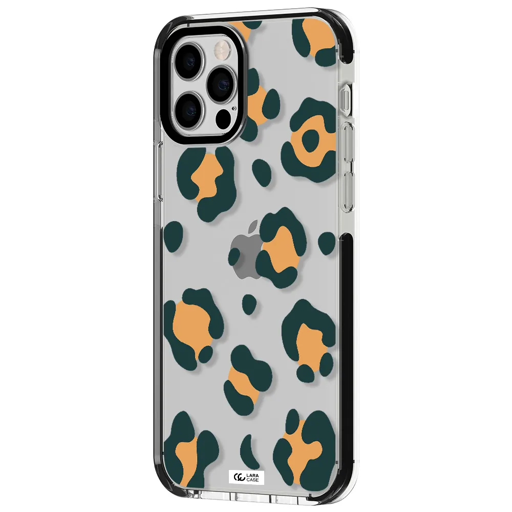 Toon Leopard Apple iPhone 12 pro impact black border Case