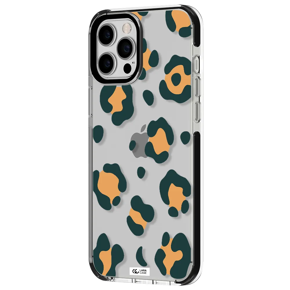 Toon Leopard Apple iPhone 12 pro max impact black border Case