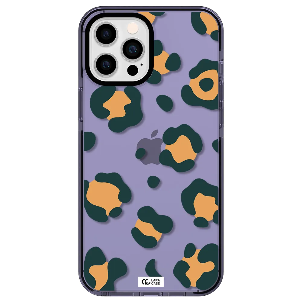 Toon Leopard Apple iPhone 12 pro max impact Lilac Case