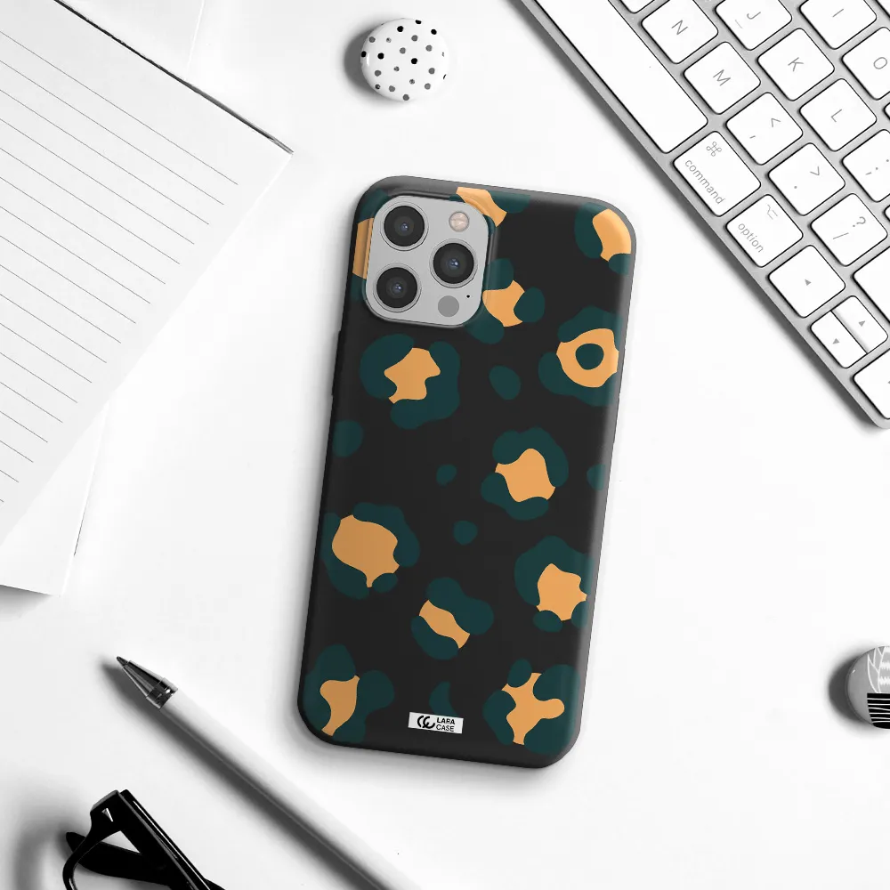 Toon Leopard Apple iPhone 12 pro Silicone black Case