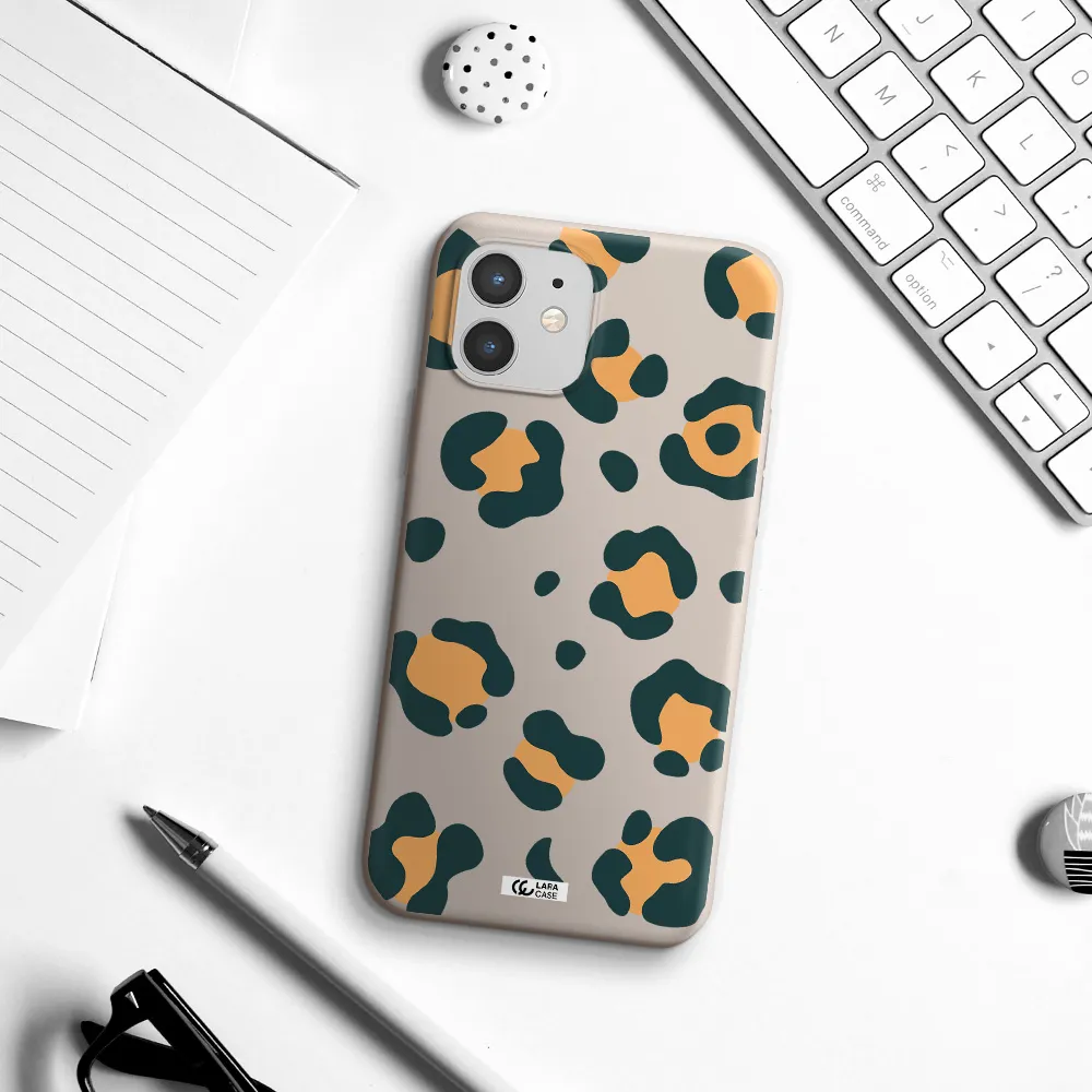 Toon Leopard Apple iPhone 12 Silicone Stone Case