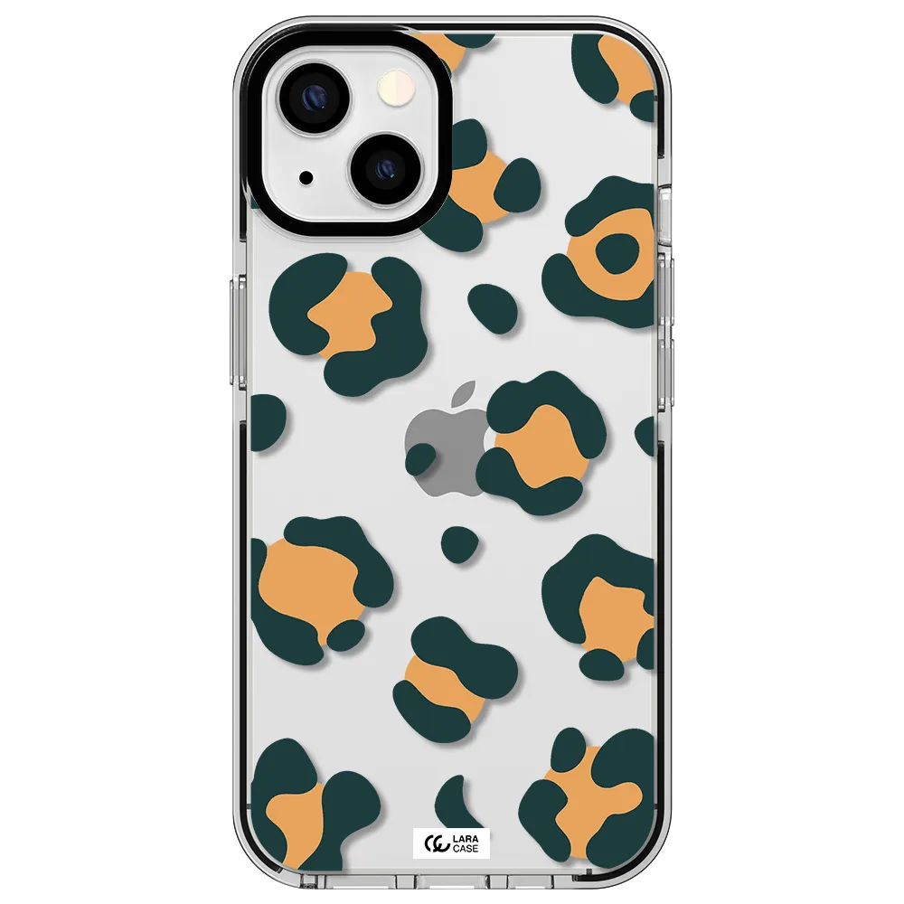 Toon Leopard Apple iPhone 13 impact black border Case