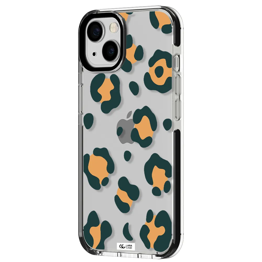 Toon Leopard Apple iPhone 13 impact black border Case
