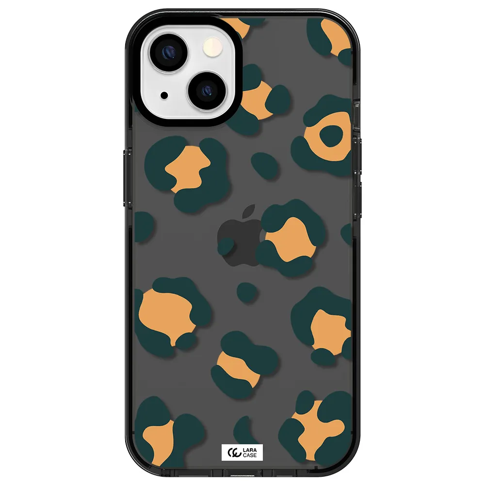 Toon Leopard Apple iPhone 13 impact Smoke Black Case