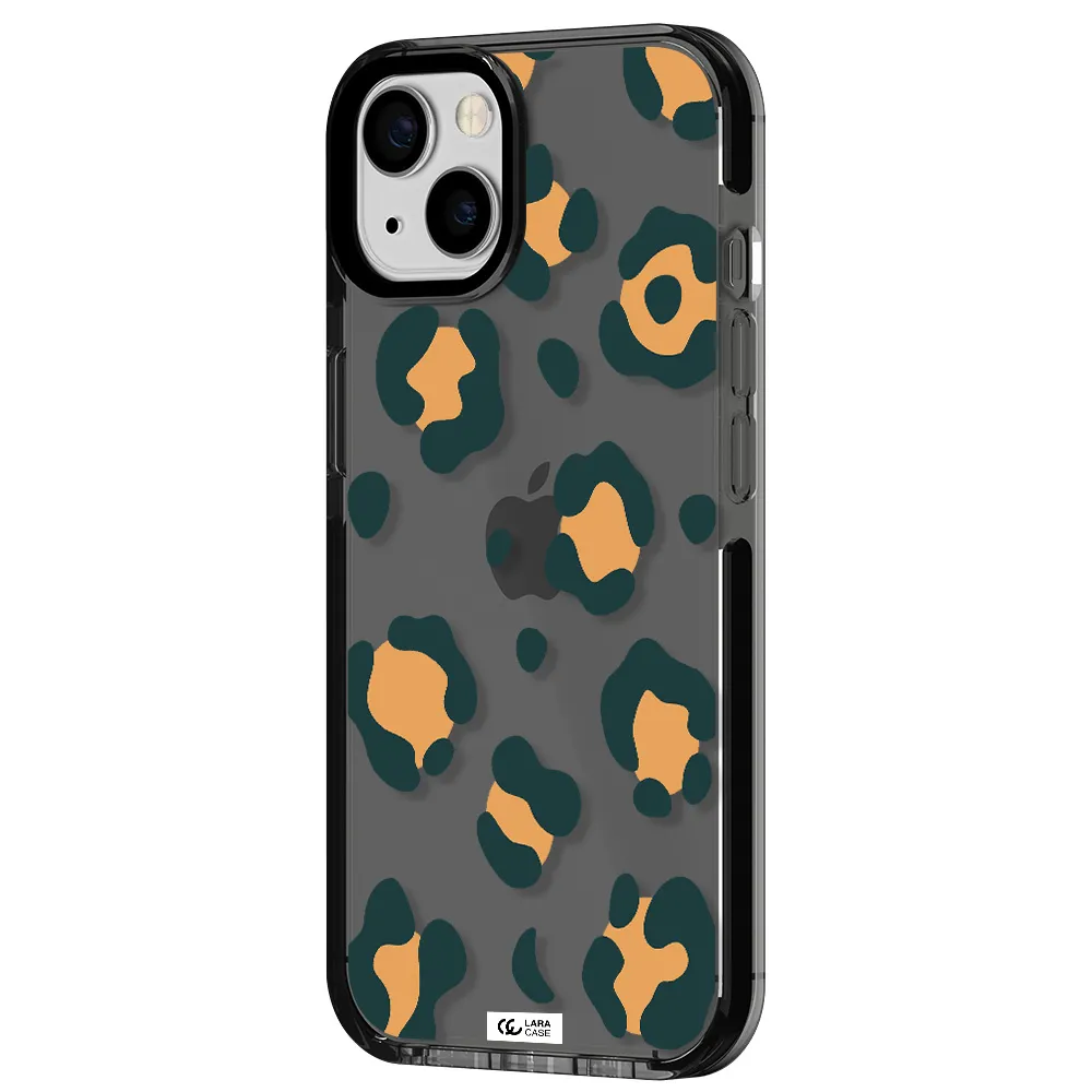 Toon Leopard Apple iPhone 13 impact Smoke Black Case