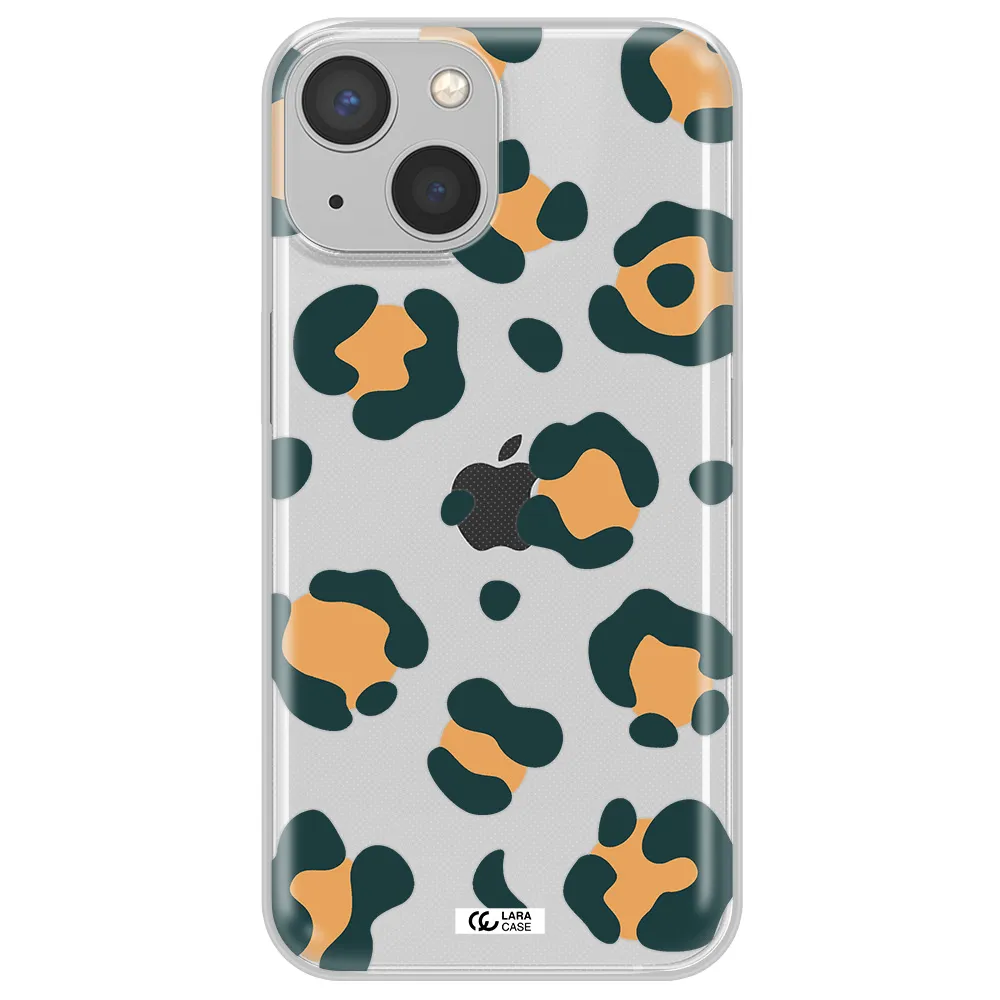 Toon Leopard Apple iPhone 13 mini Clear TPU Case