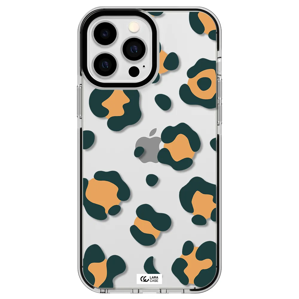 Toon Leopard Apple iPhone 13 Pro Max impact black border Case