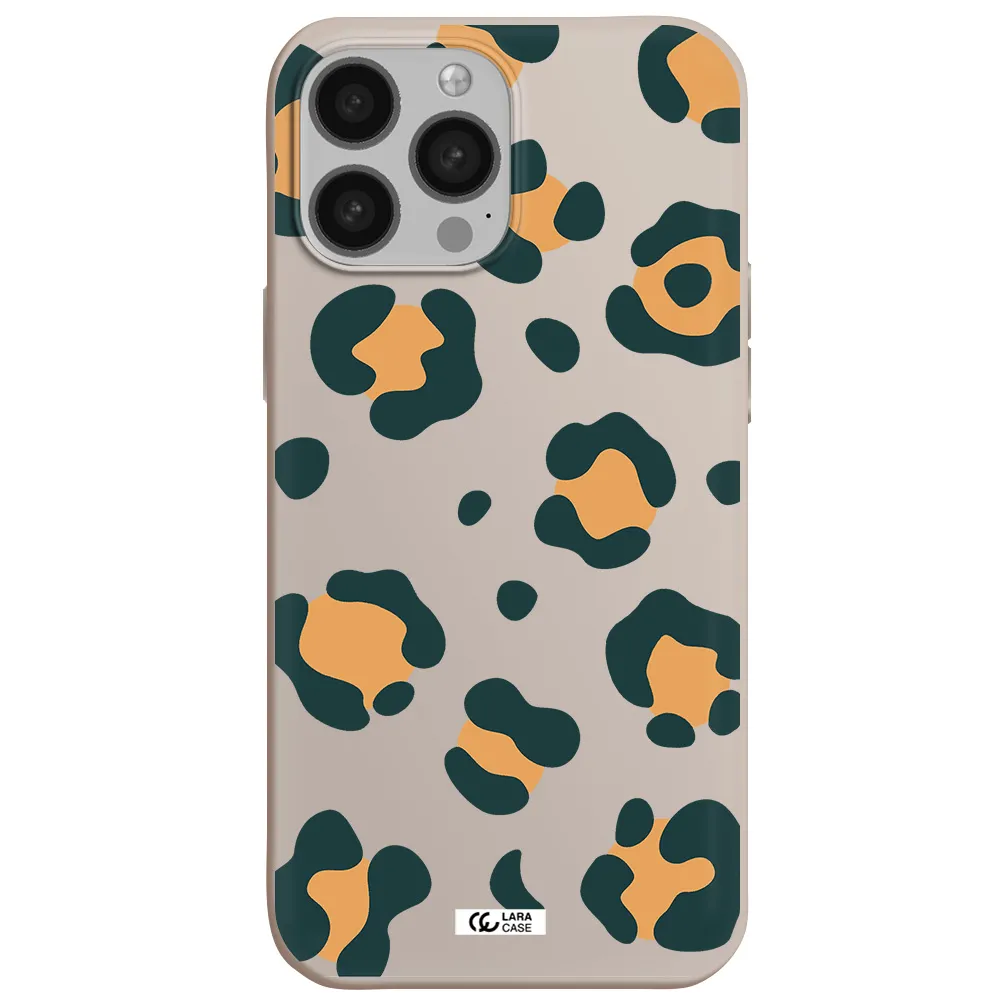 Toon Leopard Apple iPhone 13 Pro Max Silicone Stone Case