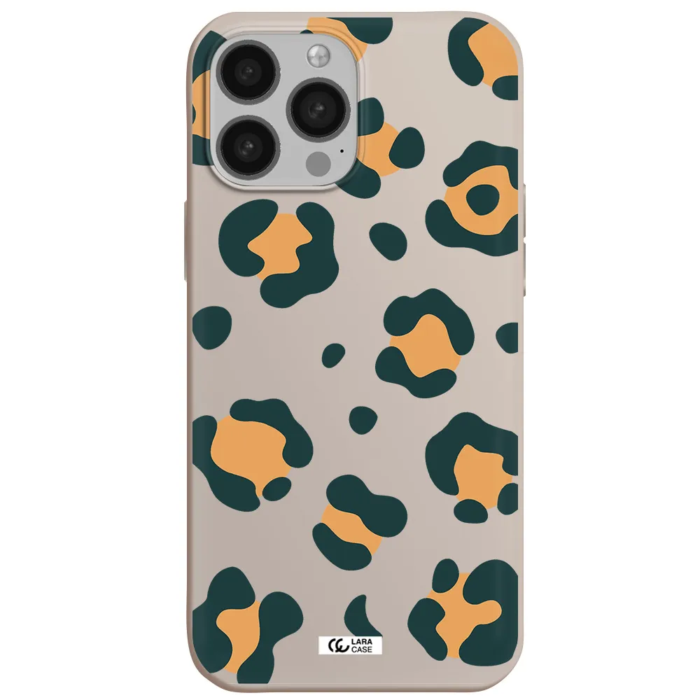 Toon Leopard Apple iPhone 13 Pro Silicone Stone Case