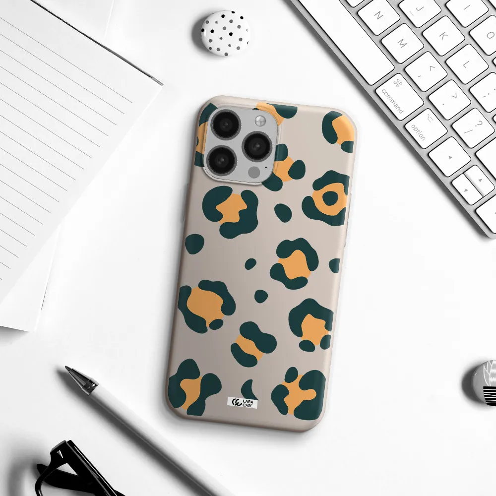 Toon Leopard Apple iPhone 13 Pro Silicone Stone Case