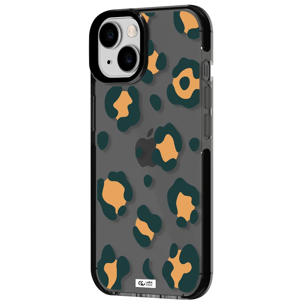 Toon Leopard Apple iPhone 14 impact Smoke Black Case