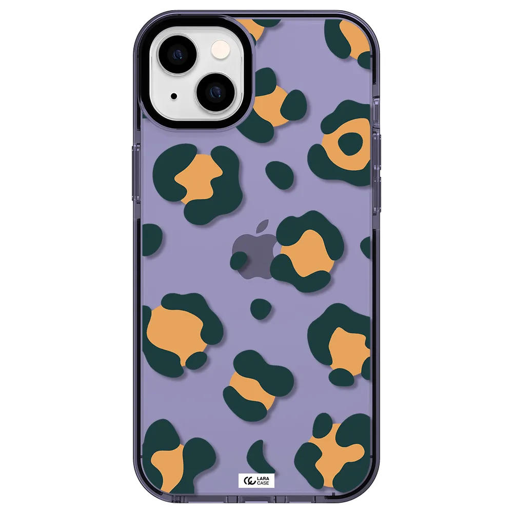 Toon Leopard Apple iPhone 14 plus impact Lilac Case
