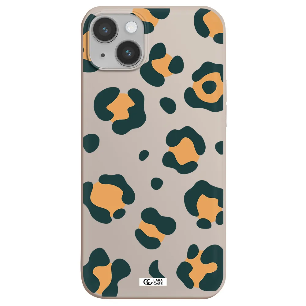 Toon Leopard Apple iPhone 14 plus Silicone Stone Case