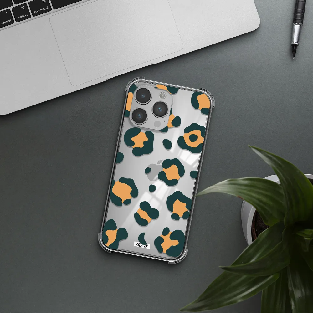 Toon Leopard Apple iPhone 14 pro Clear PC Case