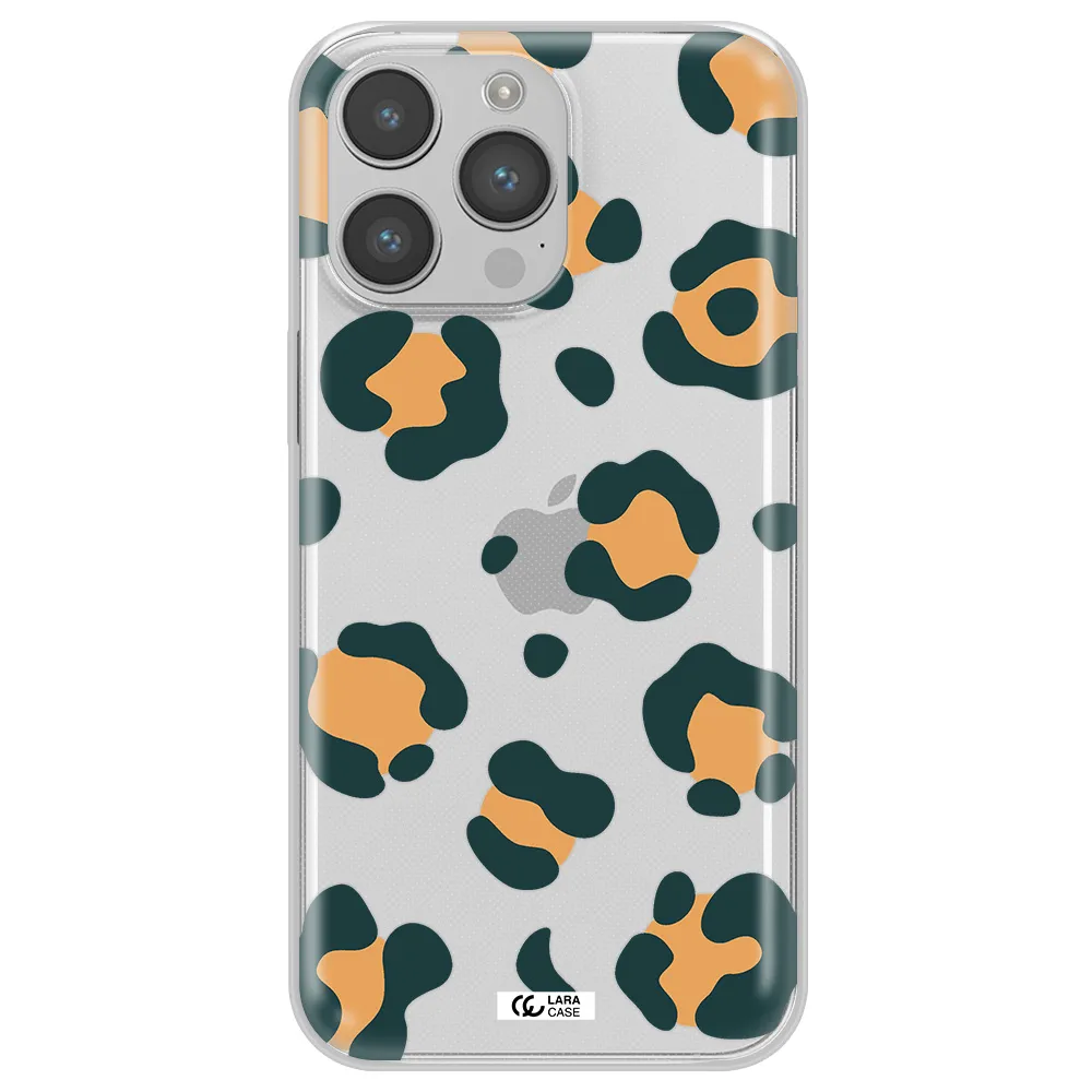 Toon Leopard Apple iPhone 14 pro Clear TPU Case