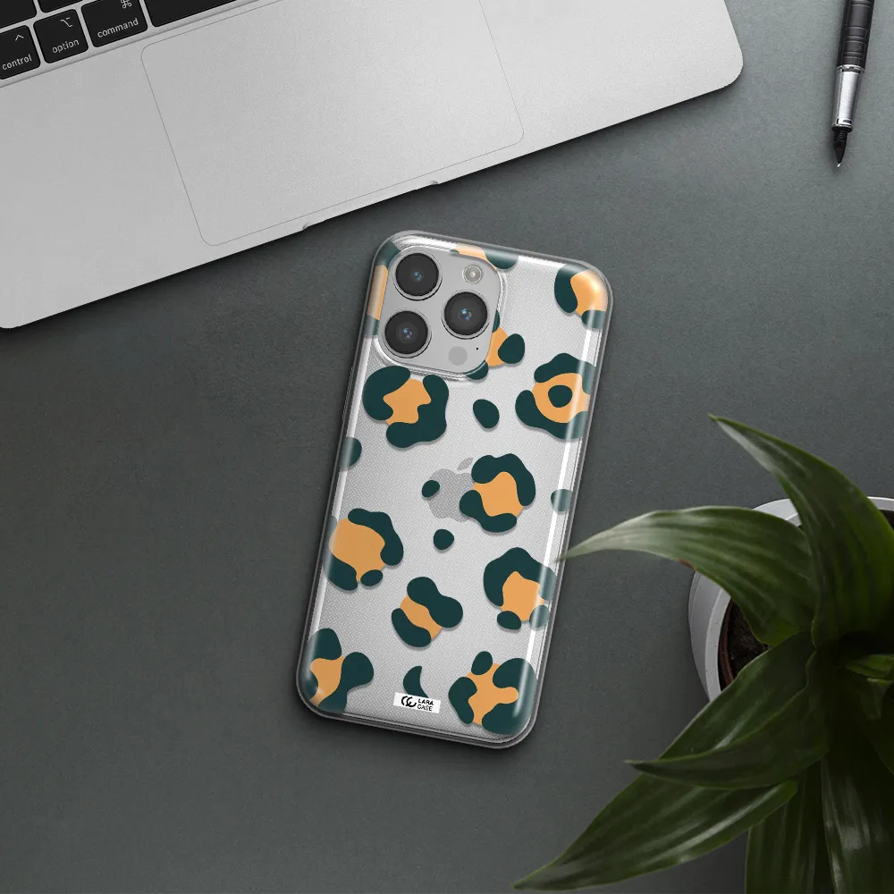Toon Leopard Apple iPhone 14 pro max Clear TPU Case