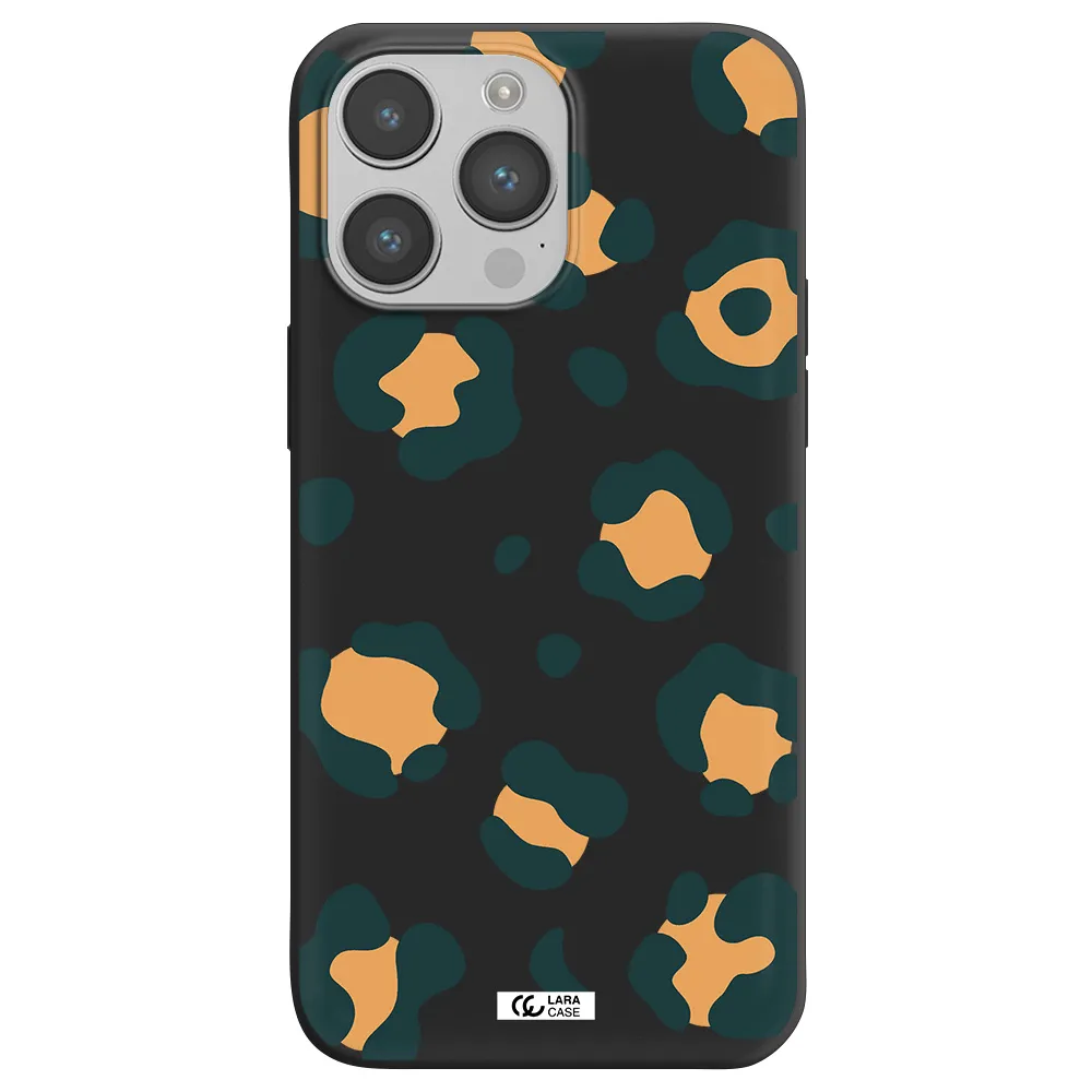 Toon Leopard Apple iPhone 14 pro max Silicone black Case